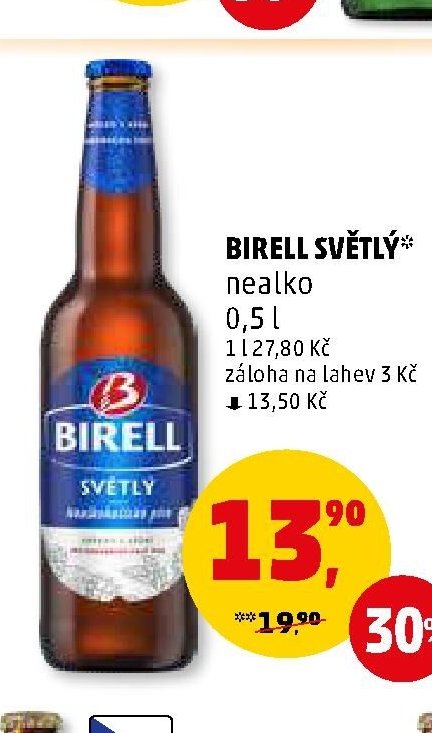 BIRELL SVĚTLÝ nealko 0,5 l