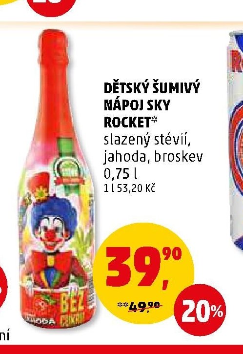 Dětský šumivý nápoj Sky Rocket