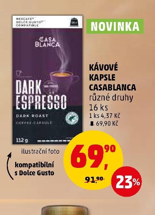 Kávové kapsle Casablanca různé druhy 16 ks