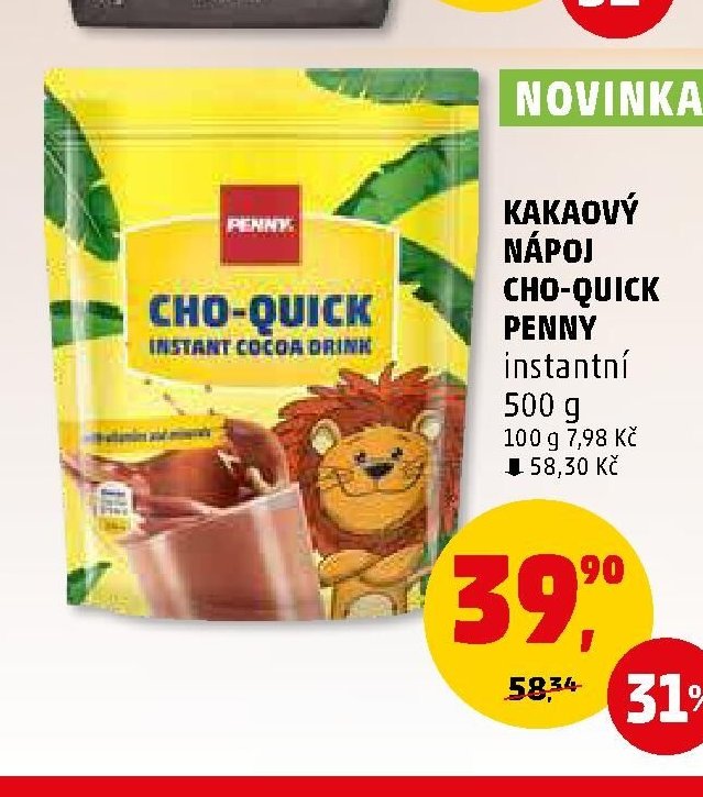 Kakaový nápoj Cho-Quick Penny instantní 500 g