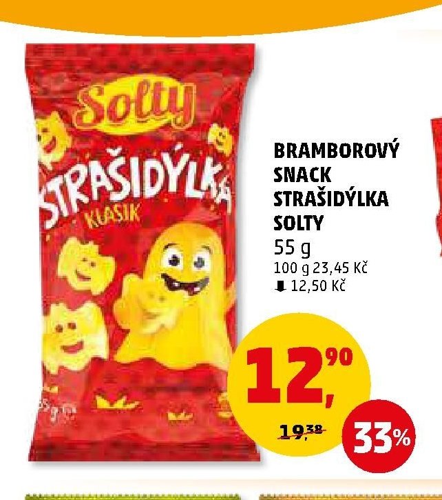 Bramborový snack strašidýlka Solty