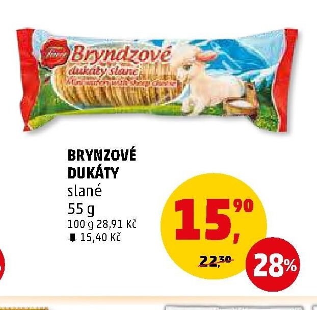 Brynzové dukáty slané