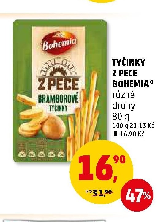 Tyčinky z pece Bohemia
