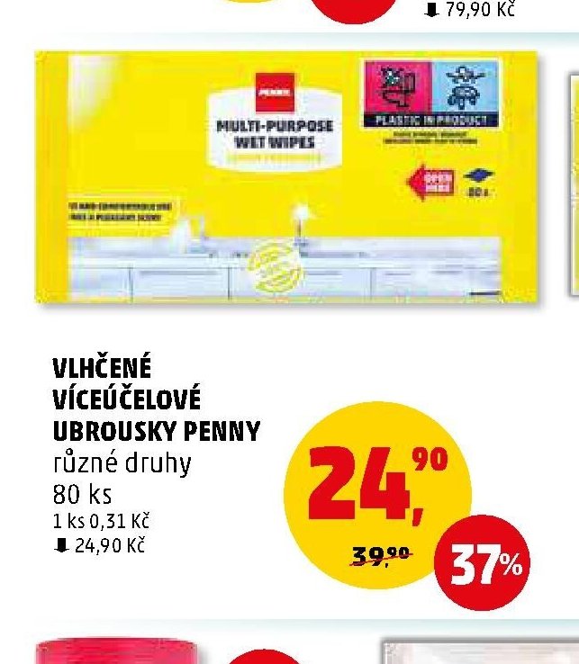 VLHČENÉ VÍCEÚČELOVÉ UBROUSKY PENNY