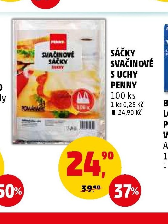 SÁČKY SVAČINOVÉ S UCHY PENNY
