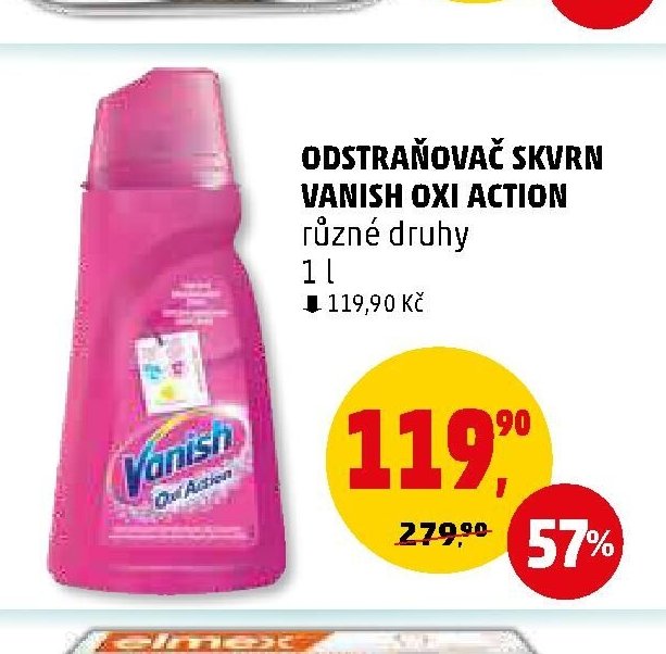Odstraňovač skvrn Vanish Oxi Action 1 l