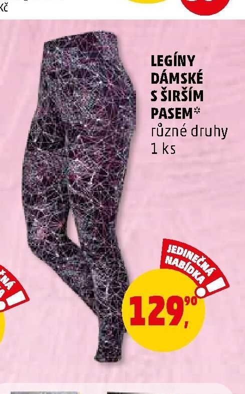 LEGÍNY DÁMSKÉ S ŠIRŠÍM PASEM