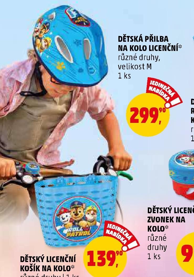 Dětská přilba na kolo licenční