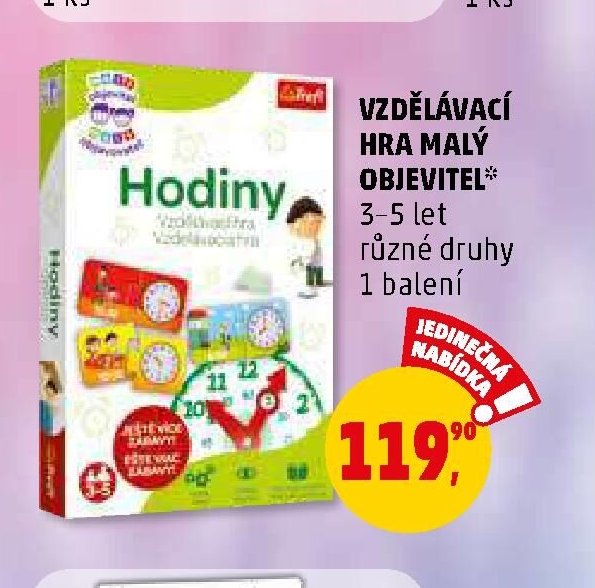 Vzdělávací hra Malý objevitel