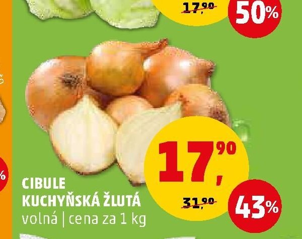 Cibule kuchyňská žlutá