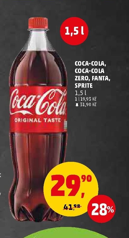 COCA-COLA, COCA-COLA ZERO, FANTA, SPRITE
