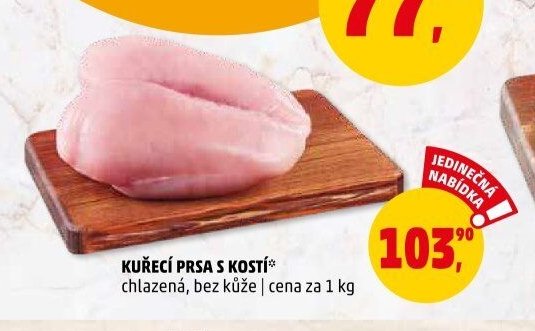 KUŘECÍ PRSA S KOSTÍ