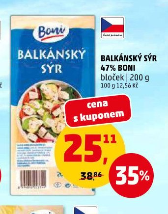 Balkánský sýr 47% Boni