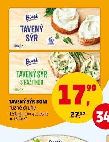 TAVENÝ SÝR BONI různé druhy