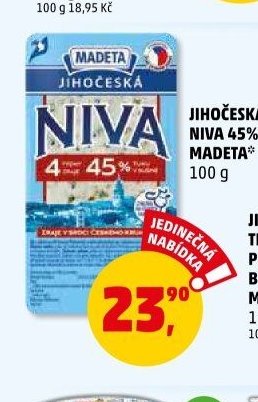 JIHOČESKÁ NIVA 45% MADETA