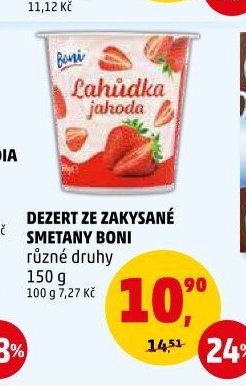 DEZERT ZE ZAKYSANÉ SMETANY BONI