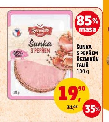 ŠUNKA S PEPŘEM ŘEZNÍKŮV TALÍŘ