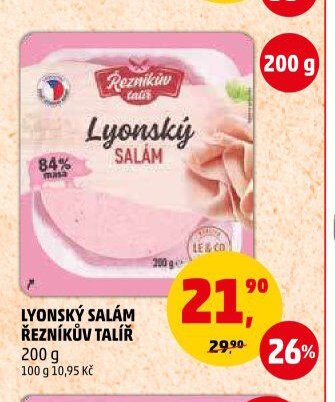 LYONSKÝ SALÁM ŘEZNÍKŮV TALÍŘ