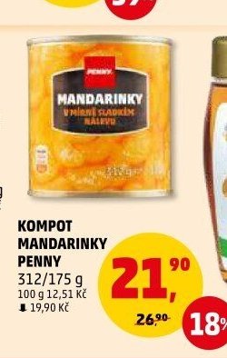 Kompot mandarinky Penny