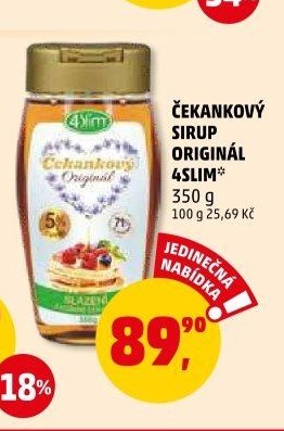 Čekankový sirup Originál 4slim