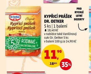 KYPŘICÍ PRÁŠEK DR. OETKER