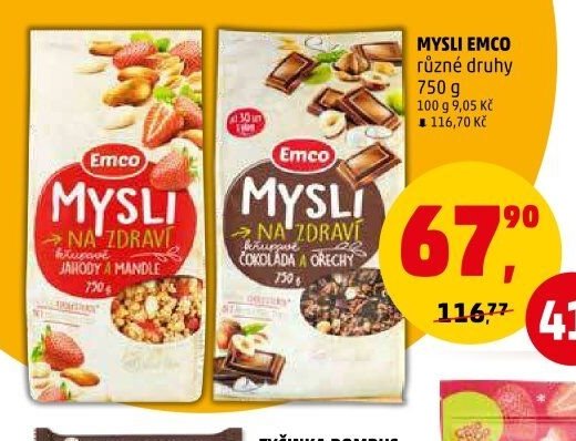 MYSLI EMCO různé druhy