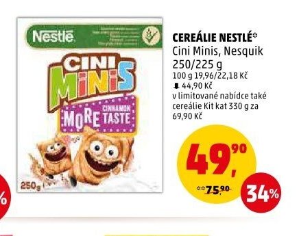 CEREÁLIE NESTLÉ Cini Minis, Nesquik