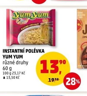 INSTANTNÍ POLÉVKA YUM YUM různé druhy