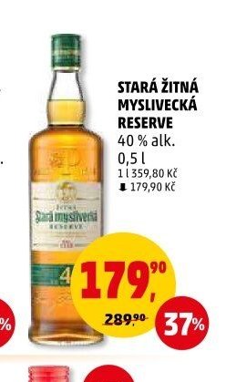 Stará žitná myslivecká reserve 40 % alk.
