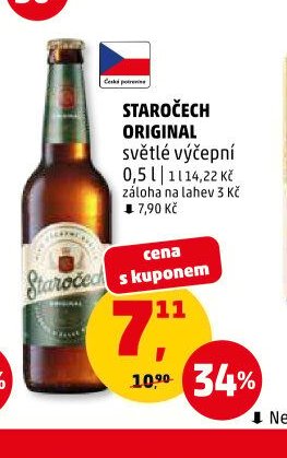 STAROČECH ORIGINAL světlé výčepní | 0,5 l