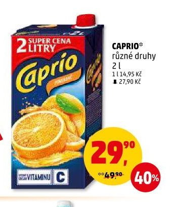 CAPRIO různé druhy