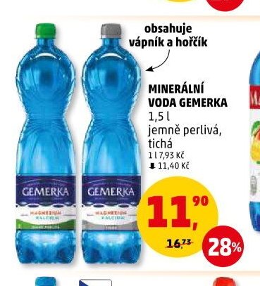 MINERÁLNÍ VODA GEMERKA