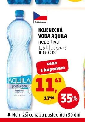 KOJENECKÁ VODA AQUILA neperlivá