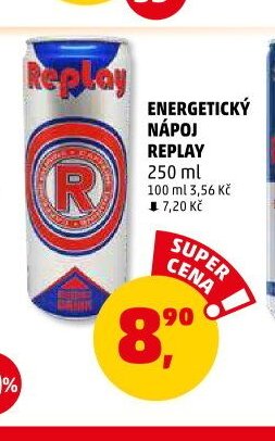 ENERGETICKÝ NÁPOJ REPLAY