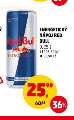 ENERGETICKÝ NÁPOJ RED BULL