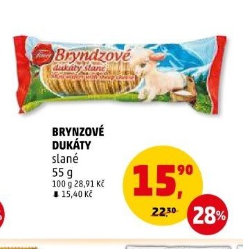 Brynzové dukáty slané