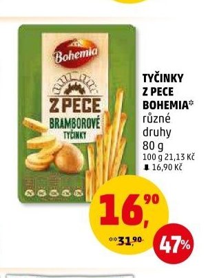 Tyčinky z pece Bohemia