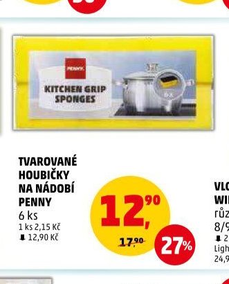 Tvarované houbičky na nádobí Penny