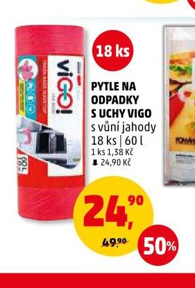 Pytle na odpadky s uchy Vigo