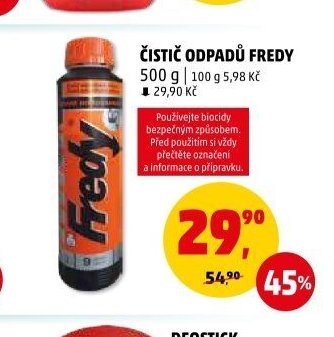 ČISTIČ ODPADŮ FREDY 500 g