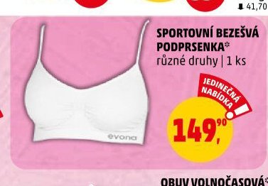 SPORTOVNÍ BEZEŠVÁ PODPRSENKA*