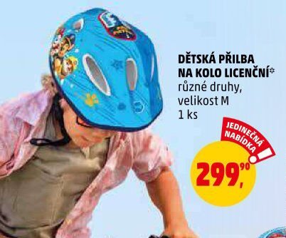 DĚTSKÁ PŘILBA NA KOLO LICENČNÍ
