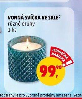 VONNÁ SVÍČKA VE SKLE