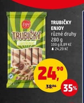 Trubičky Enjoy různé druhy