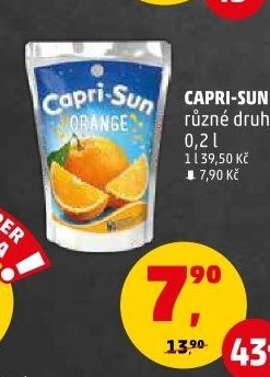 Capri-Sun různé druhy