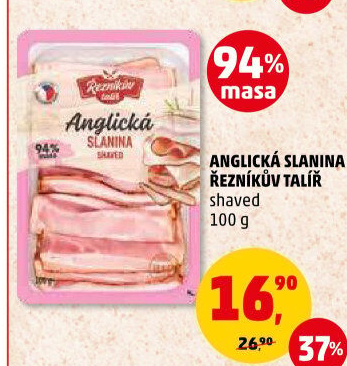Anglická slanina Řezníkův talíř