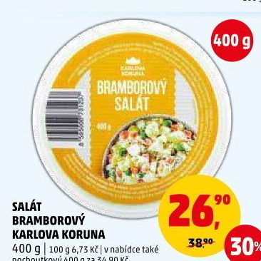Bramborový salát Karlova Koruna