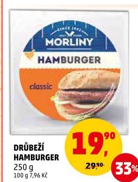 Drůbeží hamburger Morliny