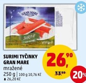 Krabí tyčinky mražené Gran Mare