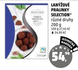 Lanýžové pralinky Selection